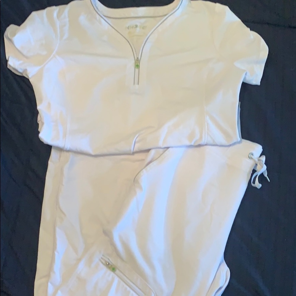 White scrubs